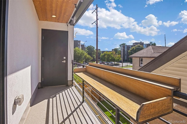 view of balcony