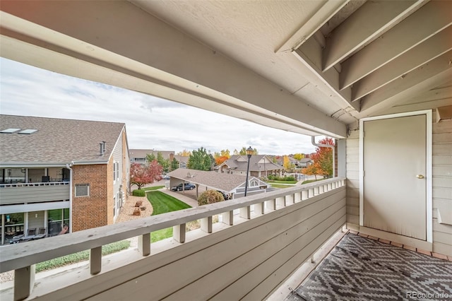 view of balcony