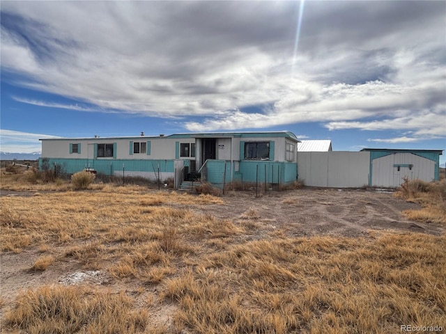 view of manufactured / mobile home