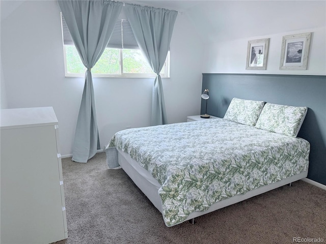 16796 E Union Ave, Aurora, CO 80015 - carpeted bedroom with baseboards and vaulted ceiling