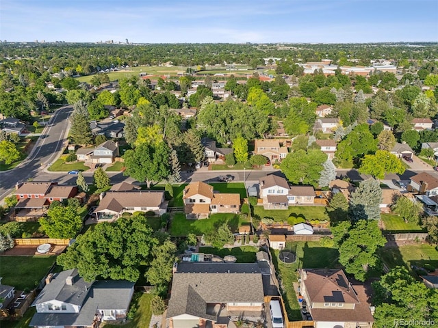 7351 S Marion St, Centennial, CO 80122 - aerial overview of property's location featuring nearby suburban area