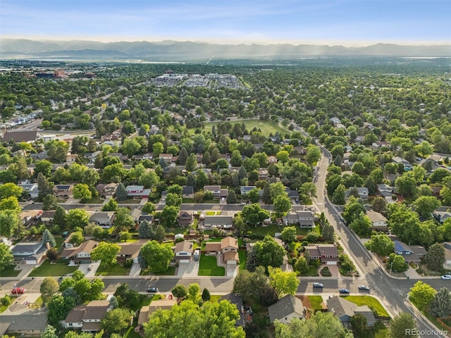 7351 S Marion St, Centennial, CO 80122 - aerial view of residential area with a mountainous background