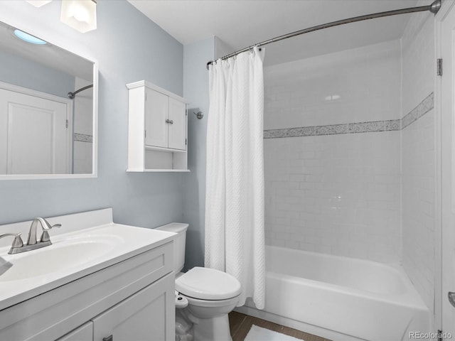 966 Cherry Blossom Ct, Highlands Ranch, CO 80126 - bathroom with vanity and shower / tub combo with curtain