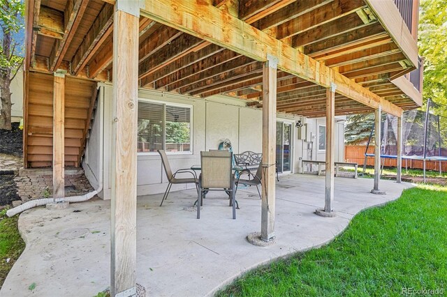 775 Poppywood Dr, Highlands Ranch, CO 80126 - view of patio / terrace with a trampoline