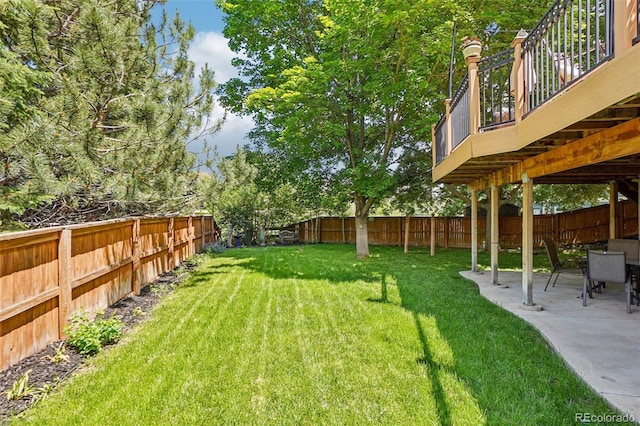 775 Poppywood Dr, Highlands Ranch, CO 80126 - fenced backyard with a patio area