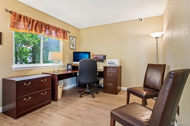 775 Poppywood Dr, Highlands Ranch, CO 80126 - office area with light wood finished floors and baseboards