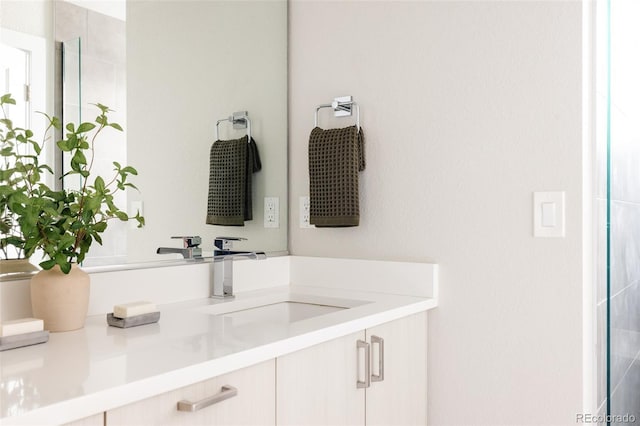 full bathroom featuring vanity