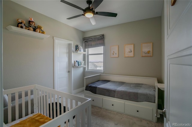 10018 E 62nd Ave, Denver, CO 80238 - carpeted bedroom with a ceiling fan