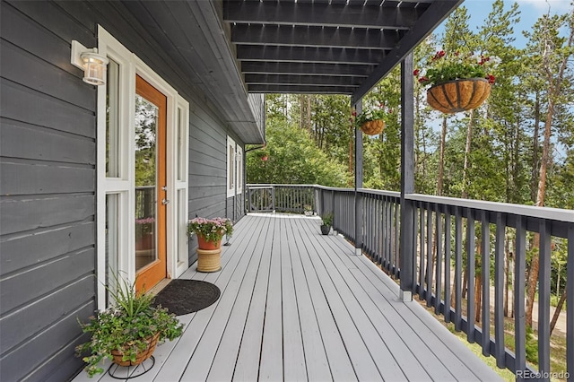 150 Cedar Rd, Evergreen, CO 80439 - view of wooden terrace