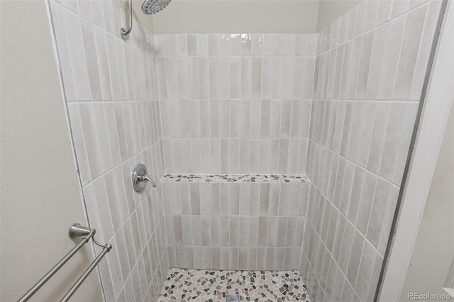 150 Cedar Rd, Evergreen, CO 80439 - bathroom with tiled shower