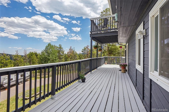 150 Cedar Rd, Evergreen, CO 80439 - view of wooden deck