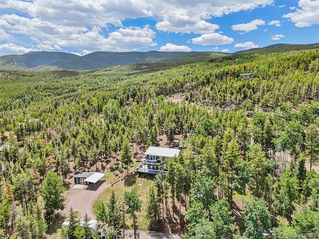150 Cedar Rd, Evergreen, CO 80439 - aerial view of a heavily wooded area and mountains
