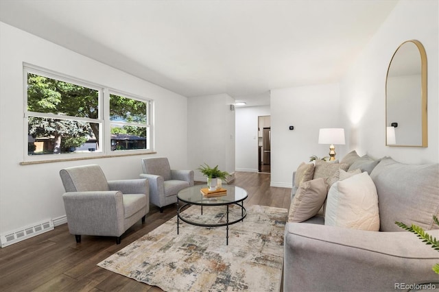 5193 Zinnia St, Arvada, CO 80002 - living room featuring wood finished floors and baseboards