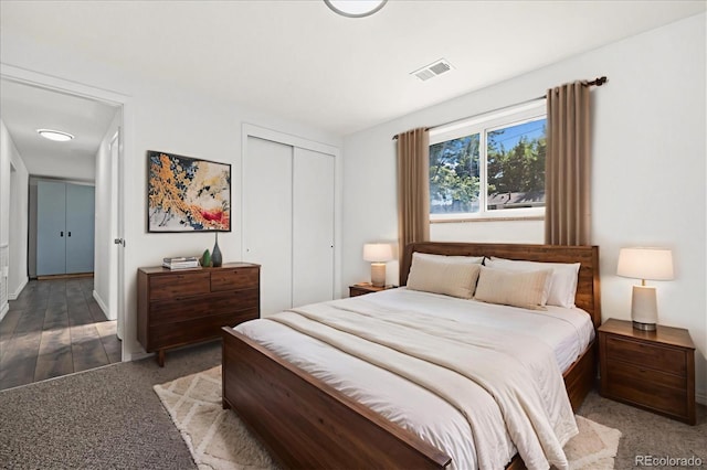 5193 Zinnia St, Arvada, CO 80002 - carpeted bedroom with a closet and baseboards