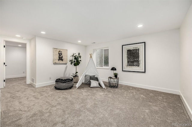 5401 E Dakota Ave Unit 22, Denver, CO 80246 - sitting room with carpet flooring and recessed lighting