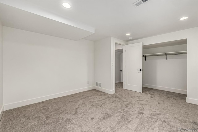 5401 E Dakota Ave Unit 22, Denver, CO 80246 - unfurnished bedroom featuring recessed lighting, carpet, and a closet