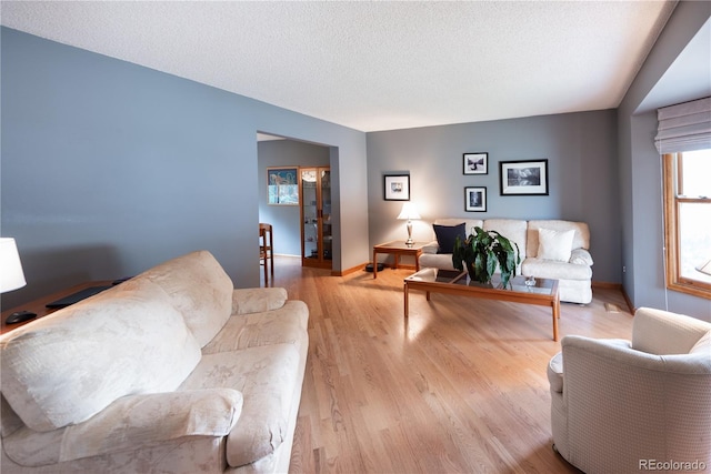 17530 E Caspian Pl, Aurora, CO 80013 - living room featuring wood finished floors and a textured ceiling