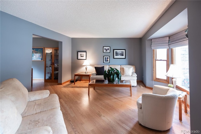 17530 E Caspian Pl, Aurora, CO 80013 - living area with a textured ceiling and wood finished floors
