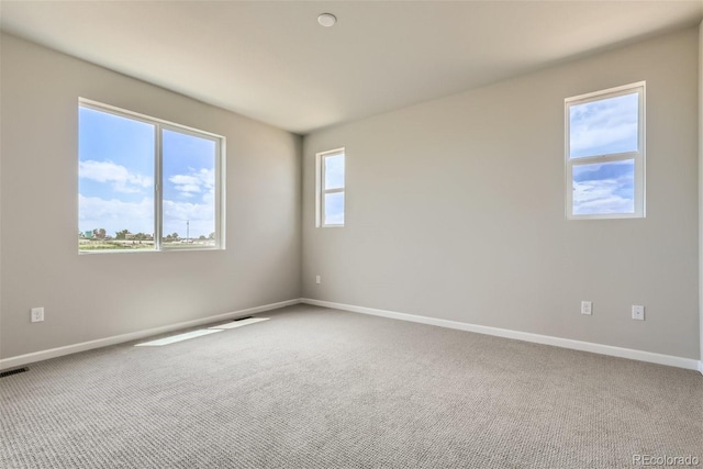 view of carpeted empty room