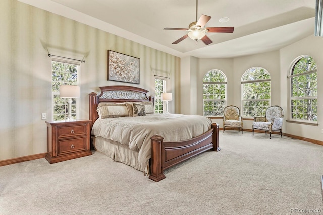 11268 Bell Cross Cir, Parker, CO 80138 - carpeted bedroom with baseboards and a ceiling fan