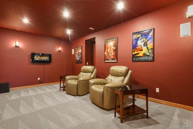 11268 Bell Cross Cir, Parker, CO 80138 - cinema room with carpet floors and recessed lighting