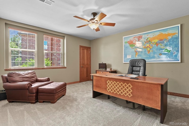 11268 Bell Cross Cir, Parker, CO 80138 - office space featuring carpet floors and a ceiling fan