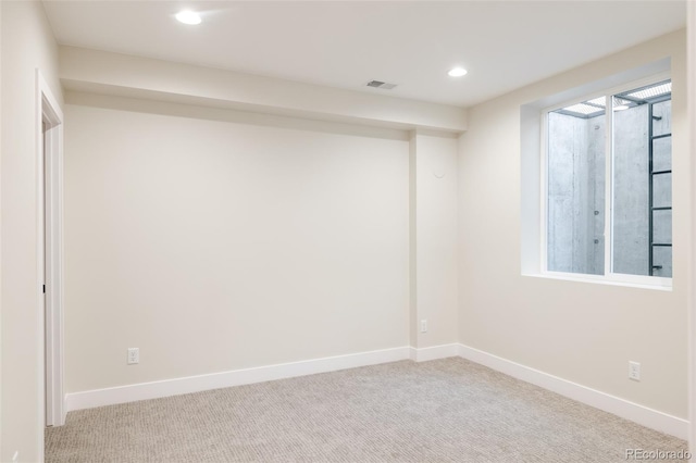 view of carpeted empty room