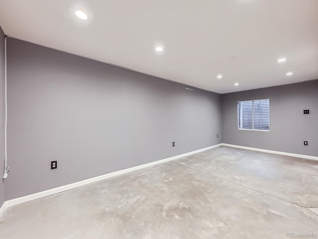 5154 E 126th Ct, Thornton, CO 80241 - spare room featuring concrete floors and recessed lighting