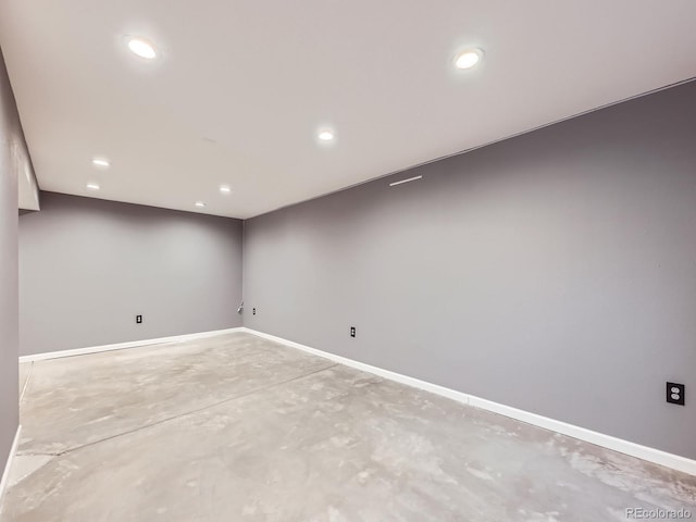 5154 E 126th Ct, Thornton, CO 80241 - unfurnished room with concrete flooring and recessed lighting