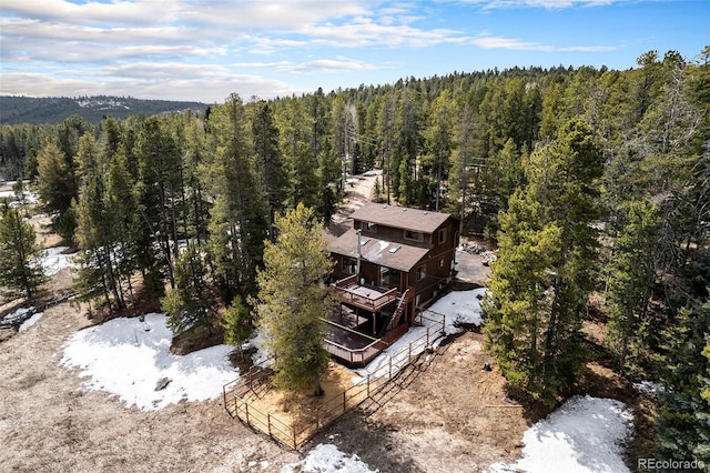 10858 Norton Ave, Conifer, CO 80433 - bird's eye view featuring a view of trees