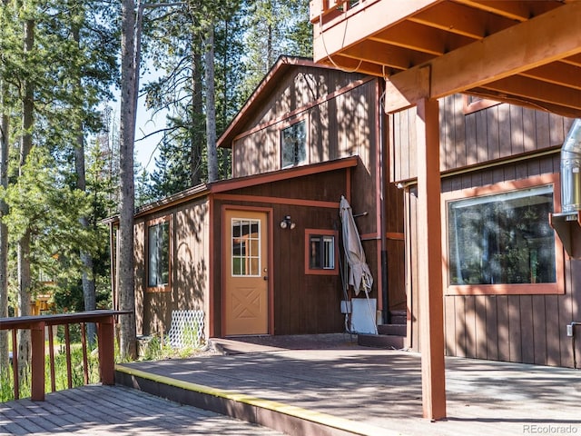 10858 Norton Ave, Conifer, CO 80433 - view of wooden terrace