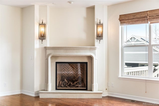 room details with hardwood / wood-style floors