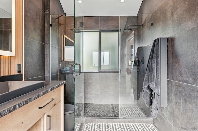 1801 Redwood Ave, Boulder, CO 80304 - full bath featuring vanity and a shower stall