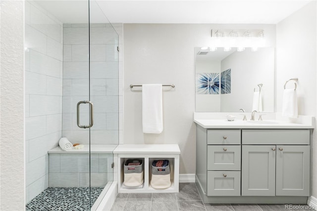111 S Monroe St Unit B106, Denver, CO 80209 - bathroom with vanity and a stall shower