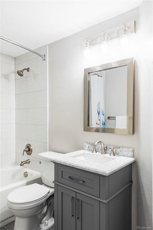 111 S Monroe St Unit B106, Denver, CO 80209 - full bath featuring vanity, shower / bath combination with curtain, and a textured wall