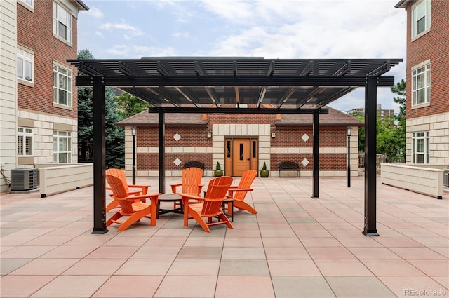111 S Monroe St Unit B106, Denver, CO 80209 - view of patio featuring a pergola