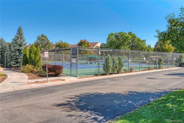 13609 E Cornell Ave Unit 107, Aurora, CO 80014 - view of tennis court with fence