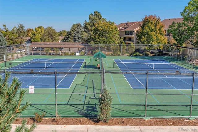 view of sport court