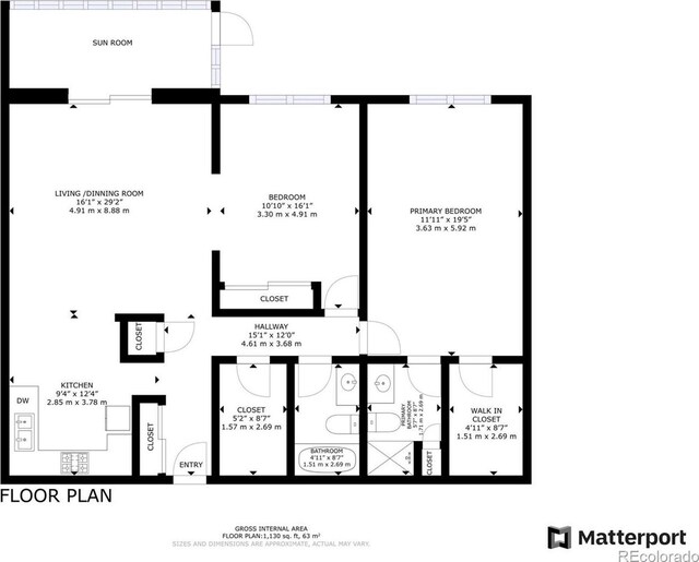 13609 E Cornell Ave Unit 107, Aurora, CO 80014 - view of layout