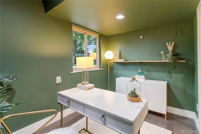 6581 E Heritage Pl, Englewood, CO 80111 - home office with baseboards and recessed lighting