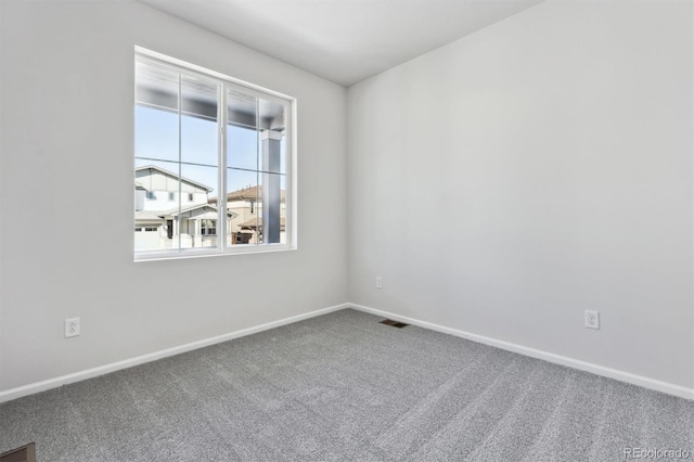 spare room featuring carpet floors