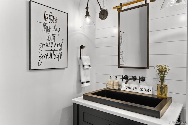 bathroom featuring vanity
