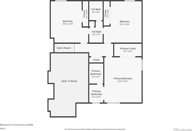 9832 Kenton Cir, Commerce City, CO 80022 - property floor plan