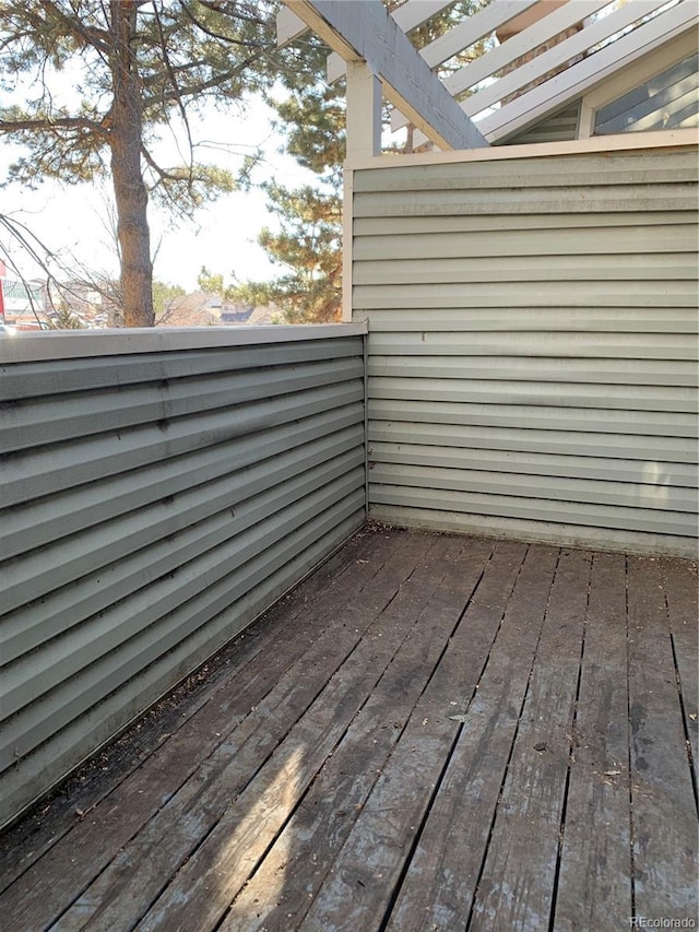 view of wooden terrace