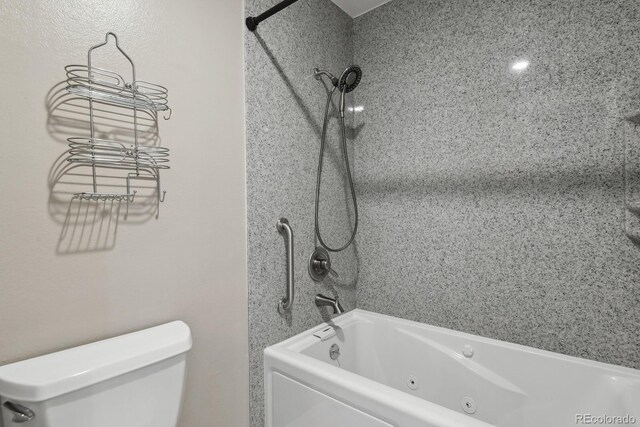 12622 E Warren Dr Unit E, Aurora, CO 80014 - bathroom with a combined bath / shower with jetted tub and toilet