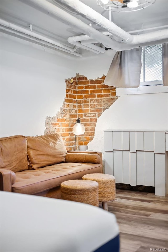 interior space with light wood-type flooring