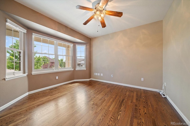 22873 E David Pl, Aurora, CO 80016 - unfurnished room featuring wood finished floors and ceiling fan