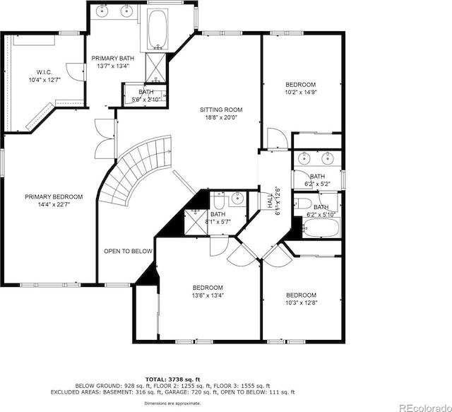 9249 Fox Fire Dr, Highlands Ranch, CO 80129 - view of room layout