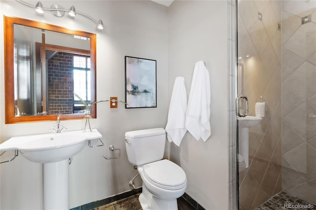 1863 Wazee St Unit 6E, Denver, CO 80202 - bathroom with toilet and a stall shower