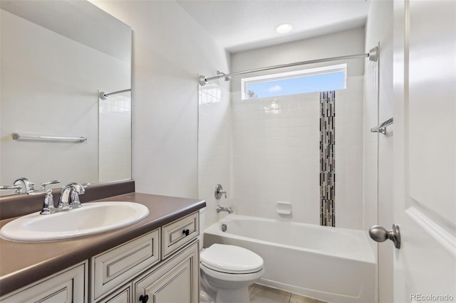 3823 Horiuchi St, Brighton, CO 80601 - full bath with vanity, bathing tub / shower combination, and toilet
